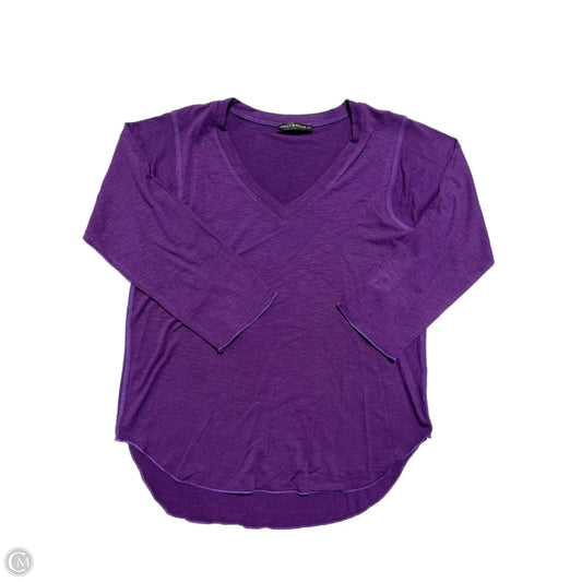 Top Long Sleeve Basic By Nally And Millie In Purple, Size: M