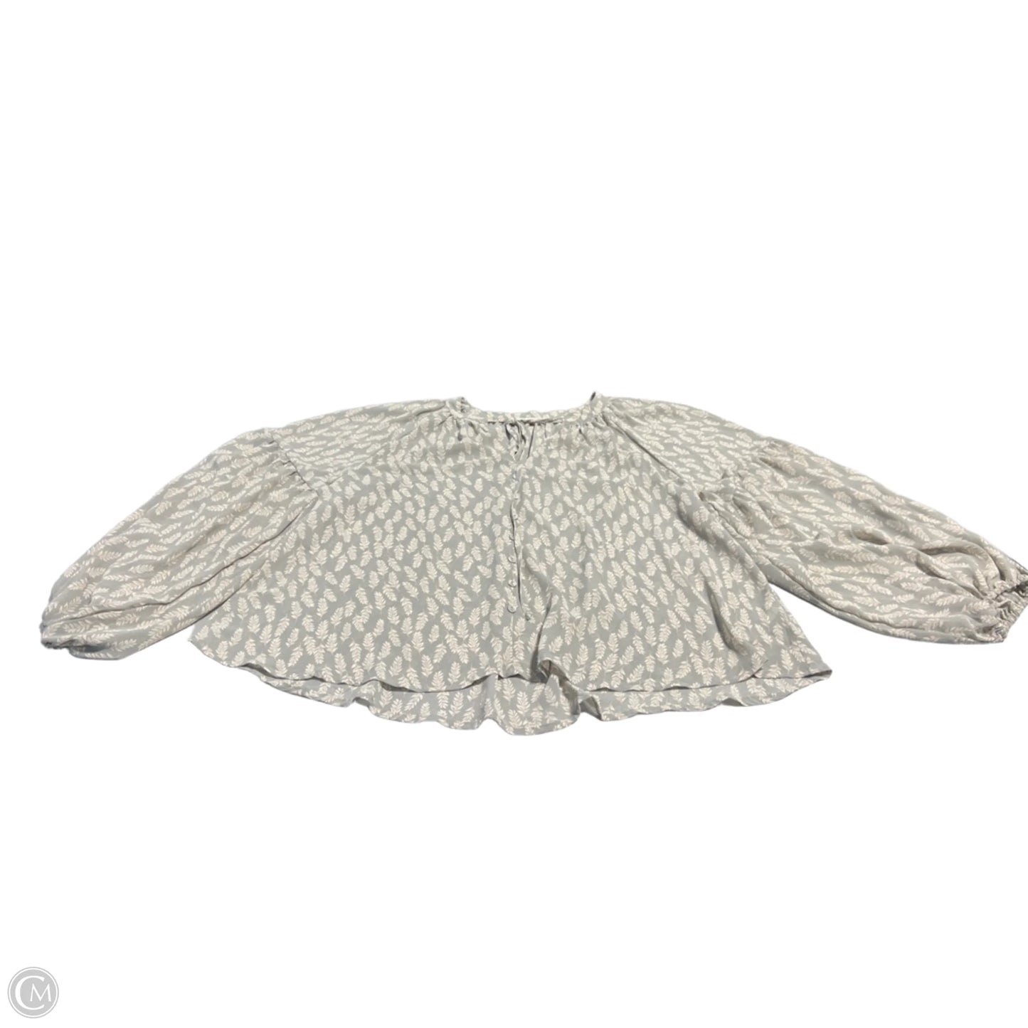 Top Long Sleeve Basic By Mine In Grey, Size: M