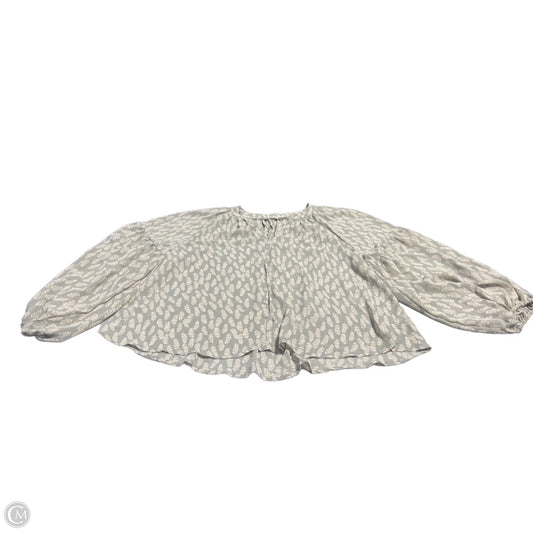 Top Long Sleeve Basic By Mine In Grey, Size: M