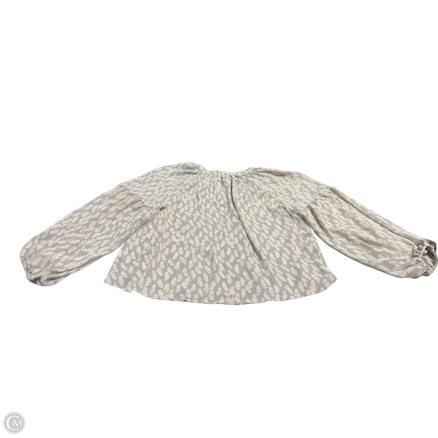 Top Long Sleeve Basic By Mine In Grey, Size: M