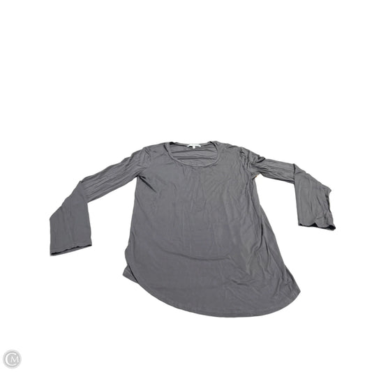 Top Long Sleeve Basic By Emmas Closet In Grey, Size: M