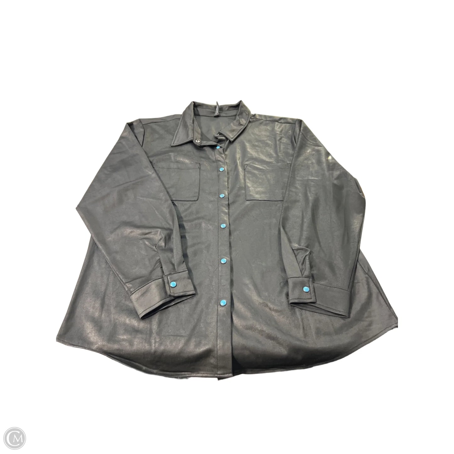 Top Long Sleeve By Cmc In Black, Size: L