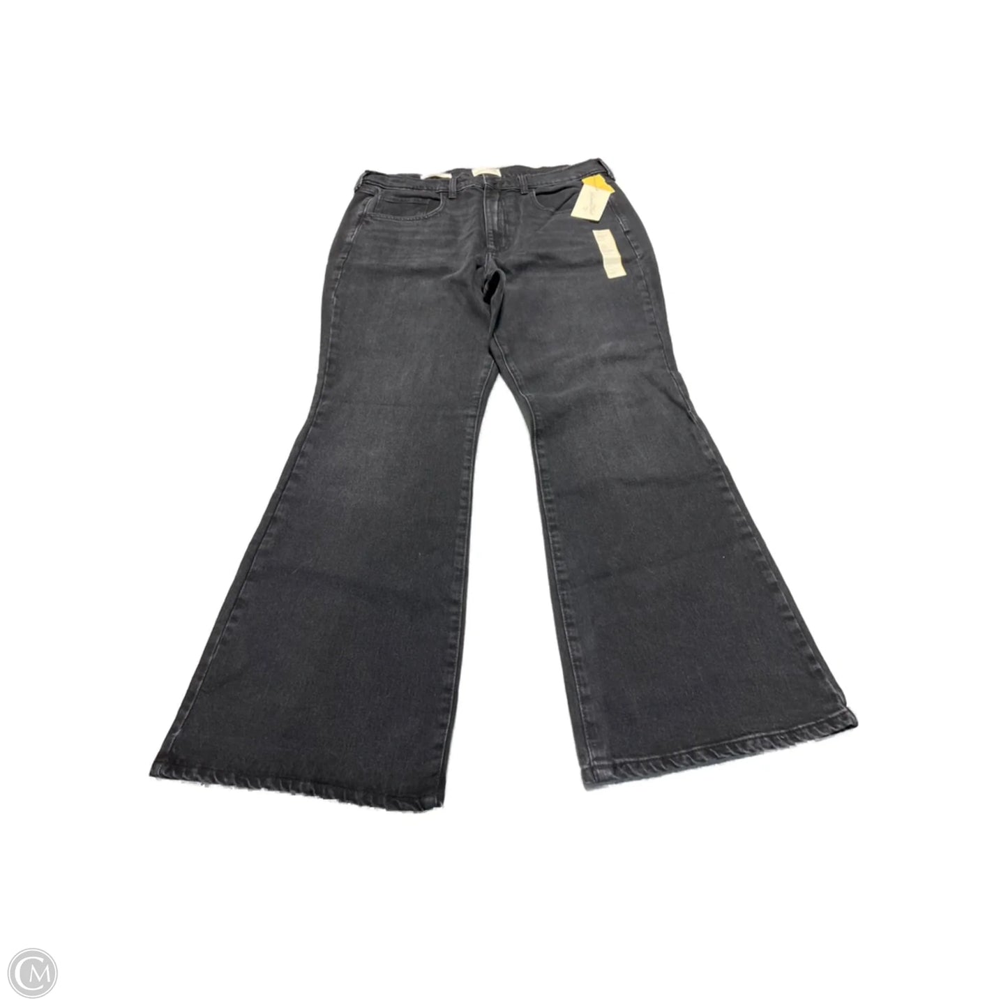 Jeans Flared By Universal Thread In Black Denim, Size: 14