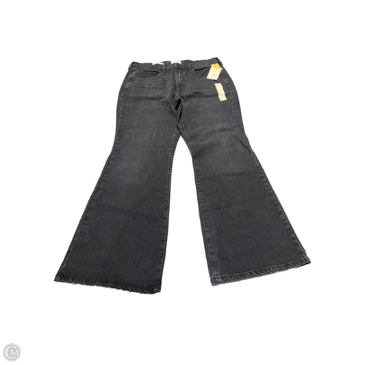 Jeans Flared By Universal Thread In Black Denim, Size: 14
