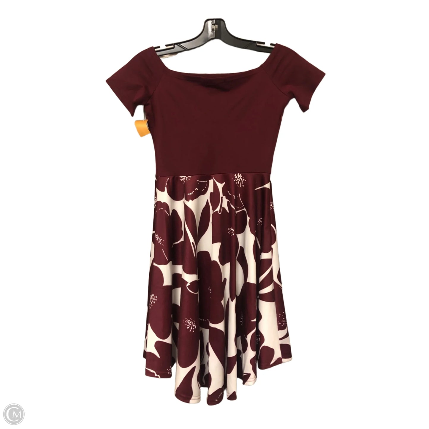 Dress Casual Short By Cmc In Maroon, Size: S