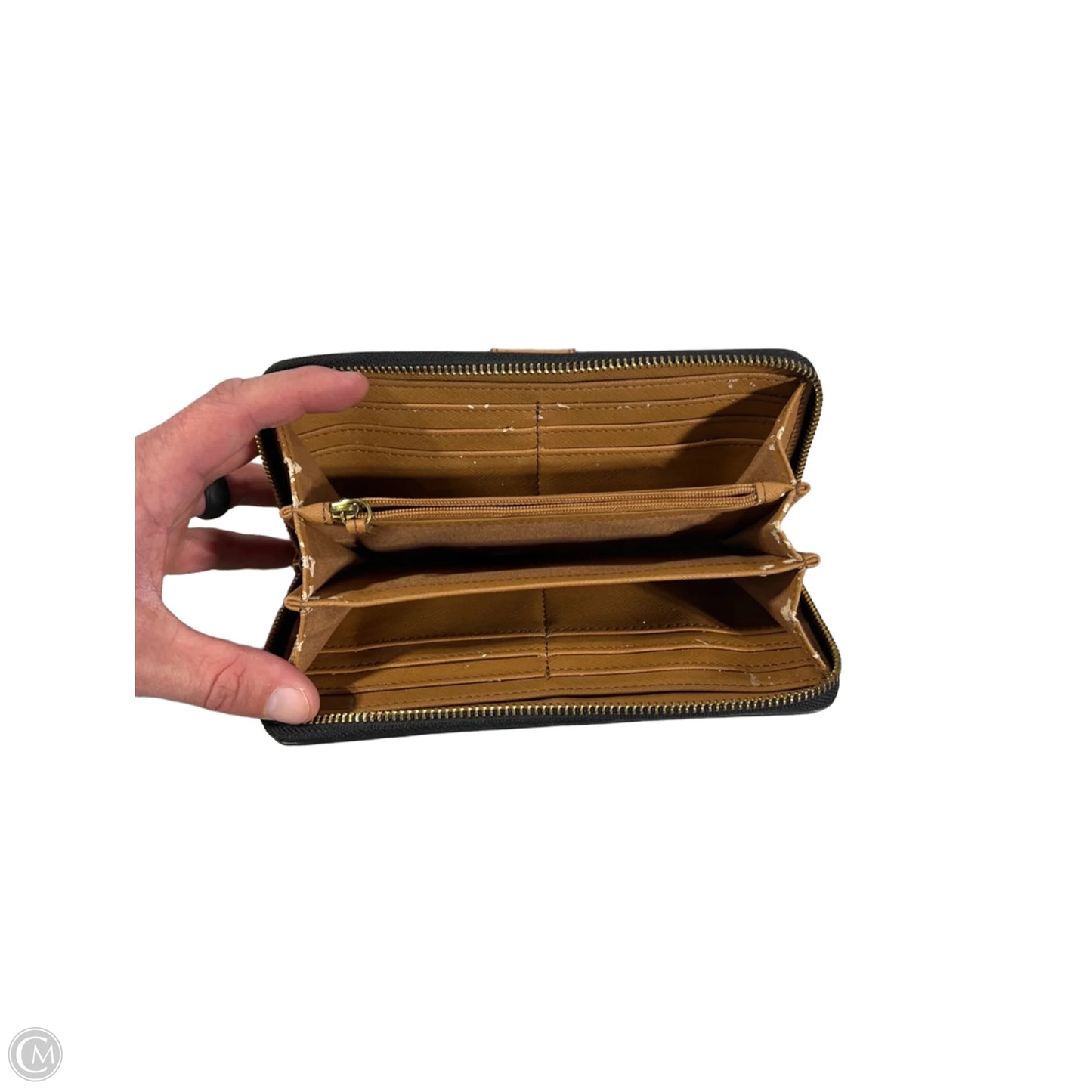 Wallet Leather By Fossil, Size: Small