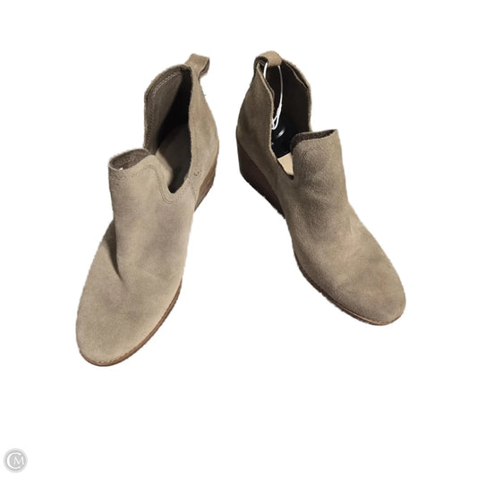 Boots Ankle Heels By Toms In Tan, Size: 11