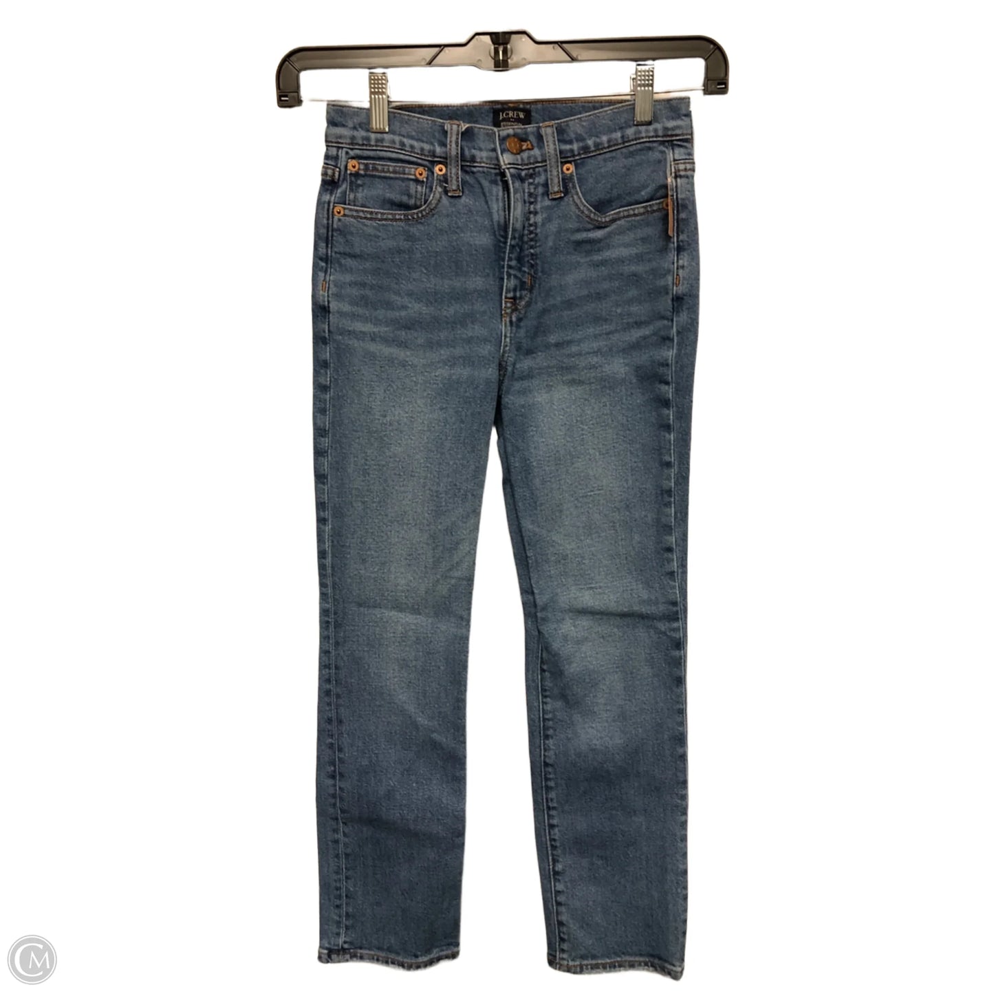 Jeans Straight By J. Crew In Blue Denim, Size: 4