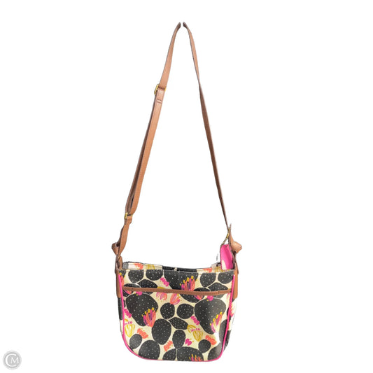 Crossbody Leather By Fossil, Size: Small