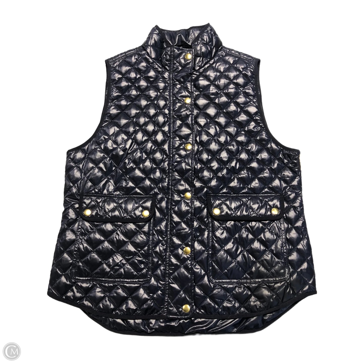 Vest Puffer & Quilted By J. Crew In Navy, Size: L