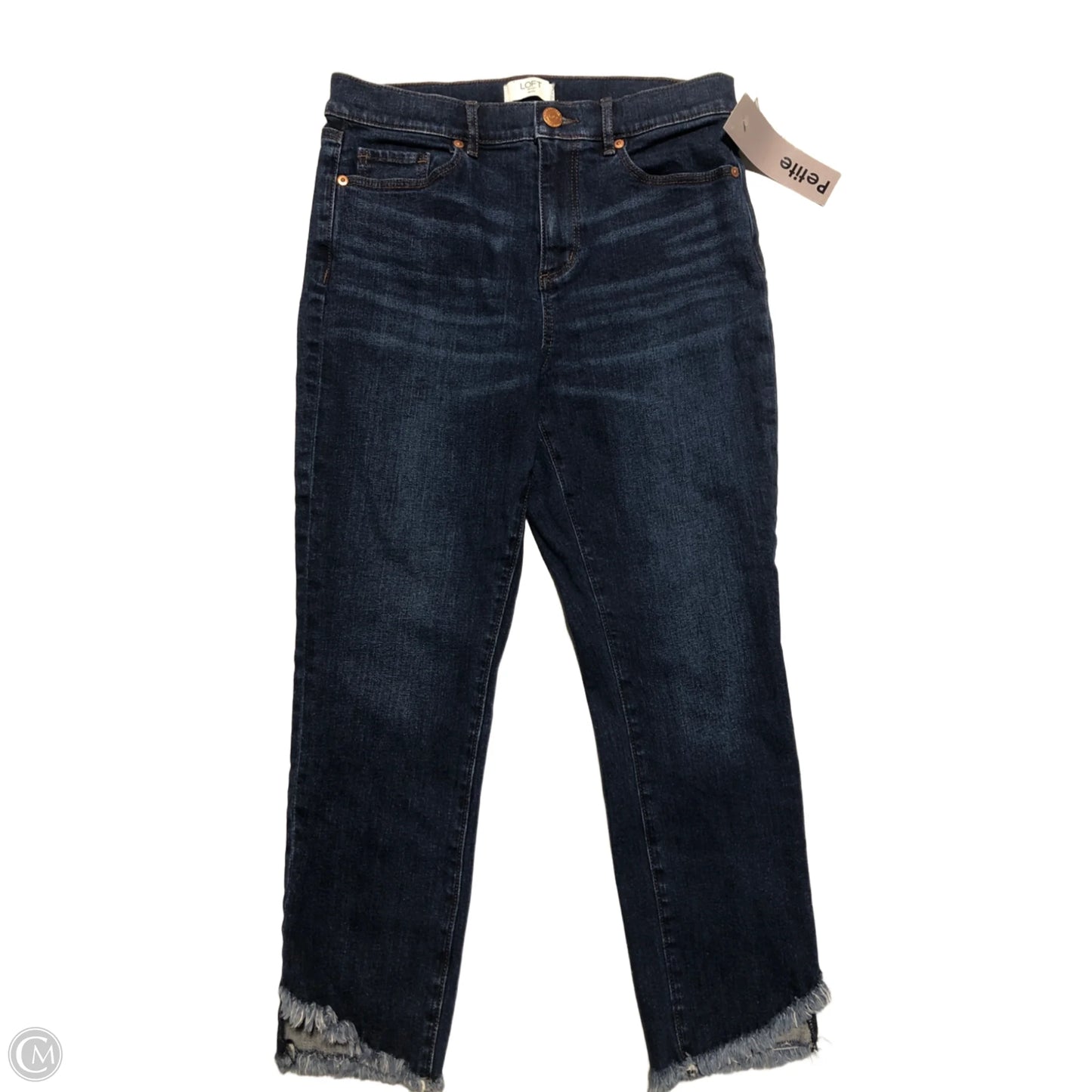 Jeans Straight By Loft In Blue Denim, Size: 8p
