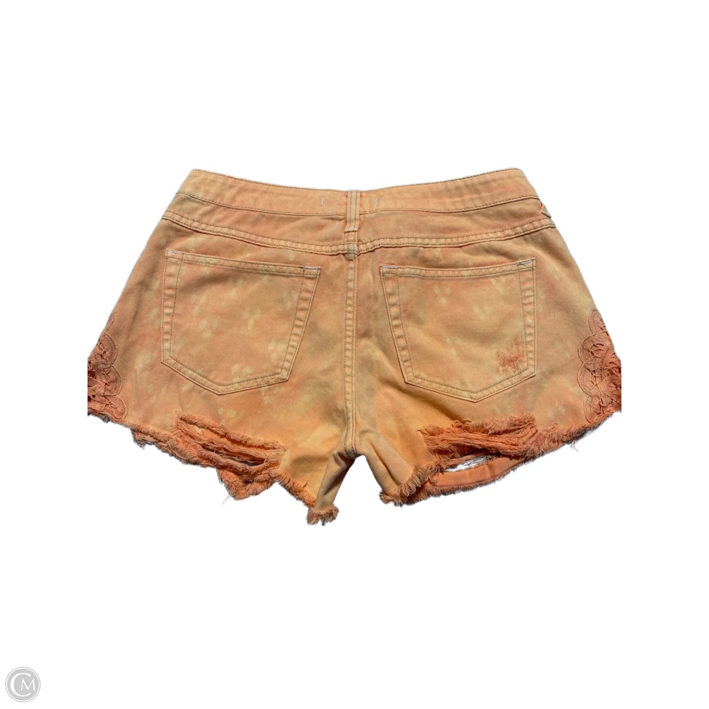 Shorts By Free People In Orange Denim, Size: 4