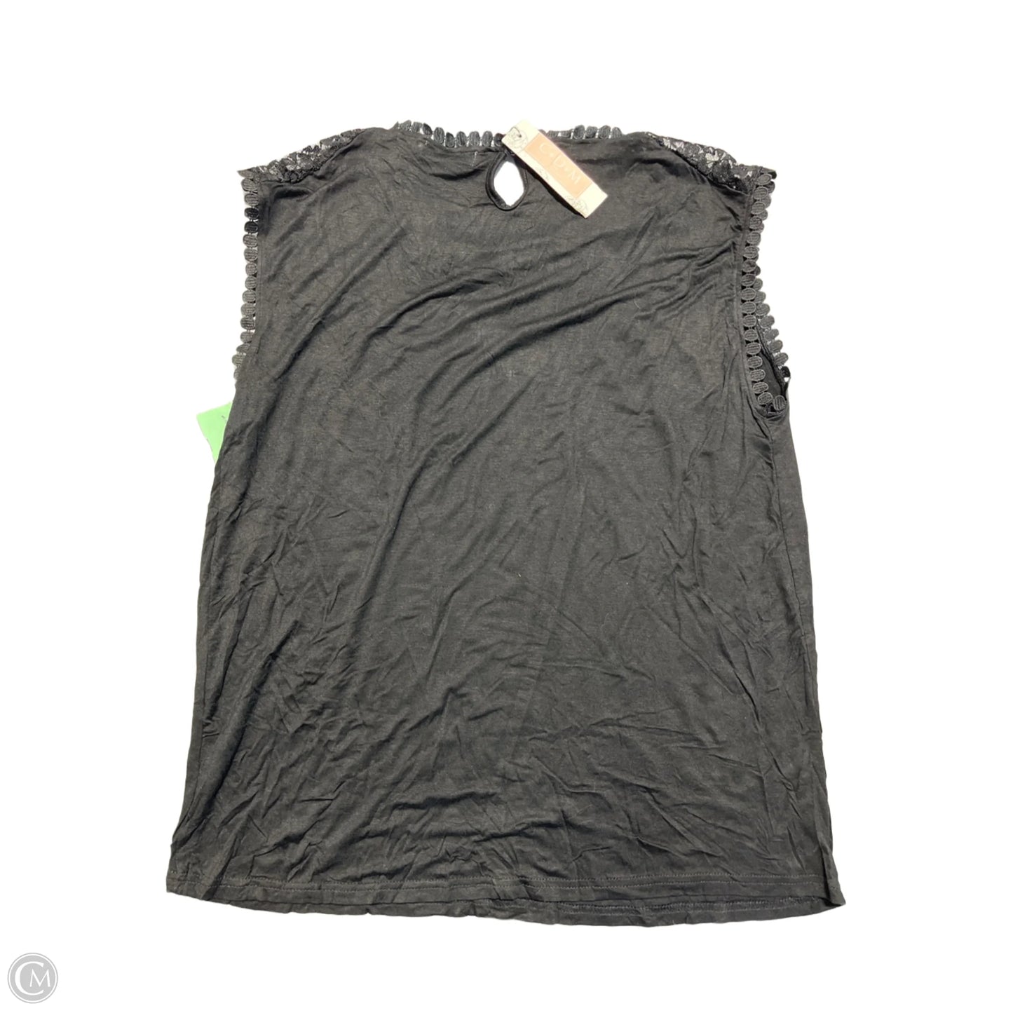 Top Sleeveless By Cmb In Black, Size: Xl