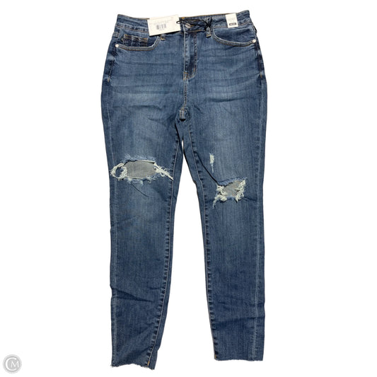 Jeans Skinny By Judy Blue In Blue Denim, Size: 10