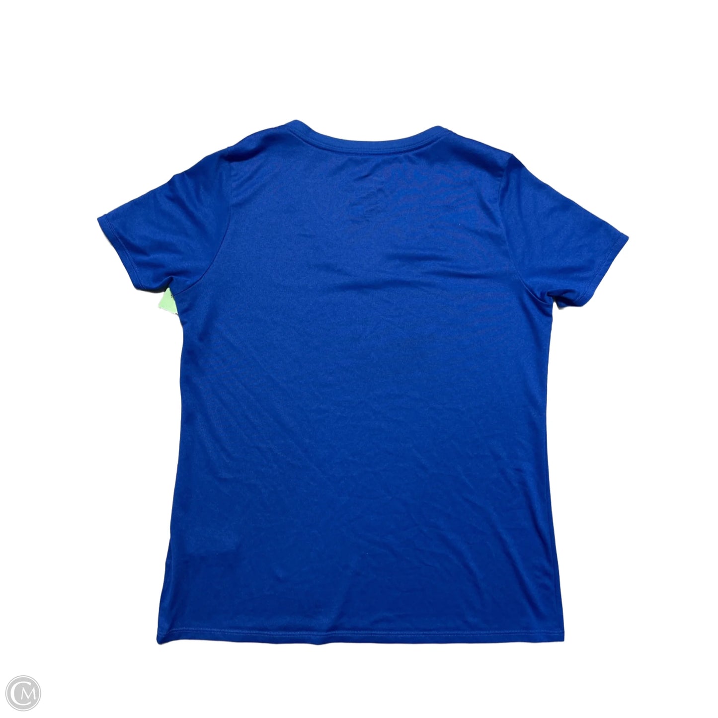 Athletic Top Short Sleeve By Nike In Blue, Size: L