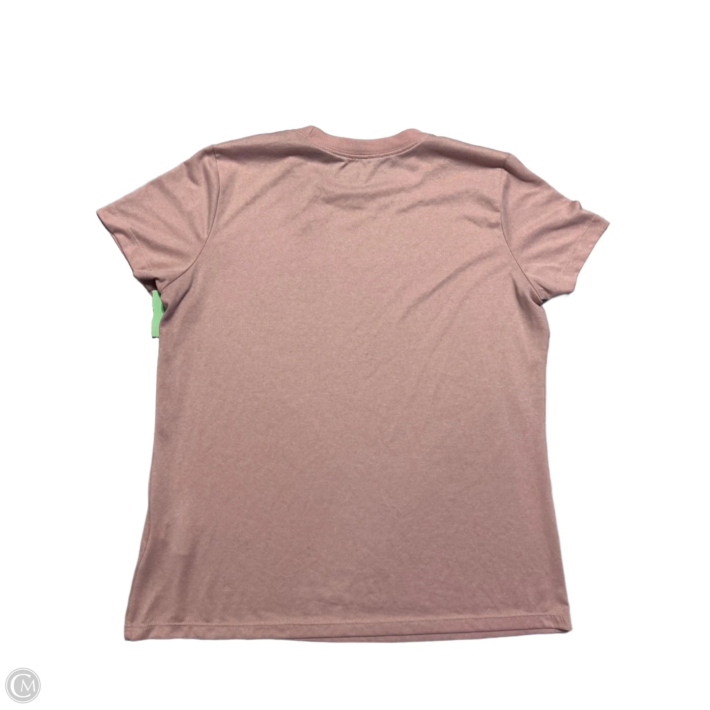 Athletic Top Short Sleeve By Nike In Pink, Size: L