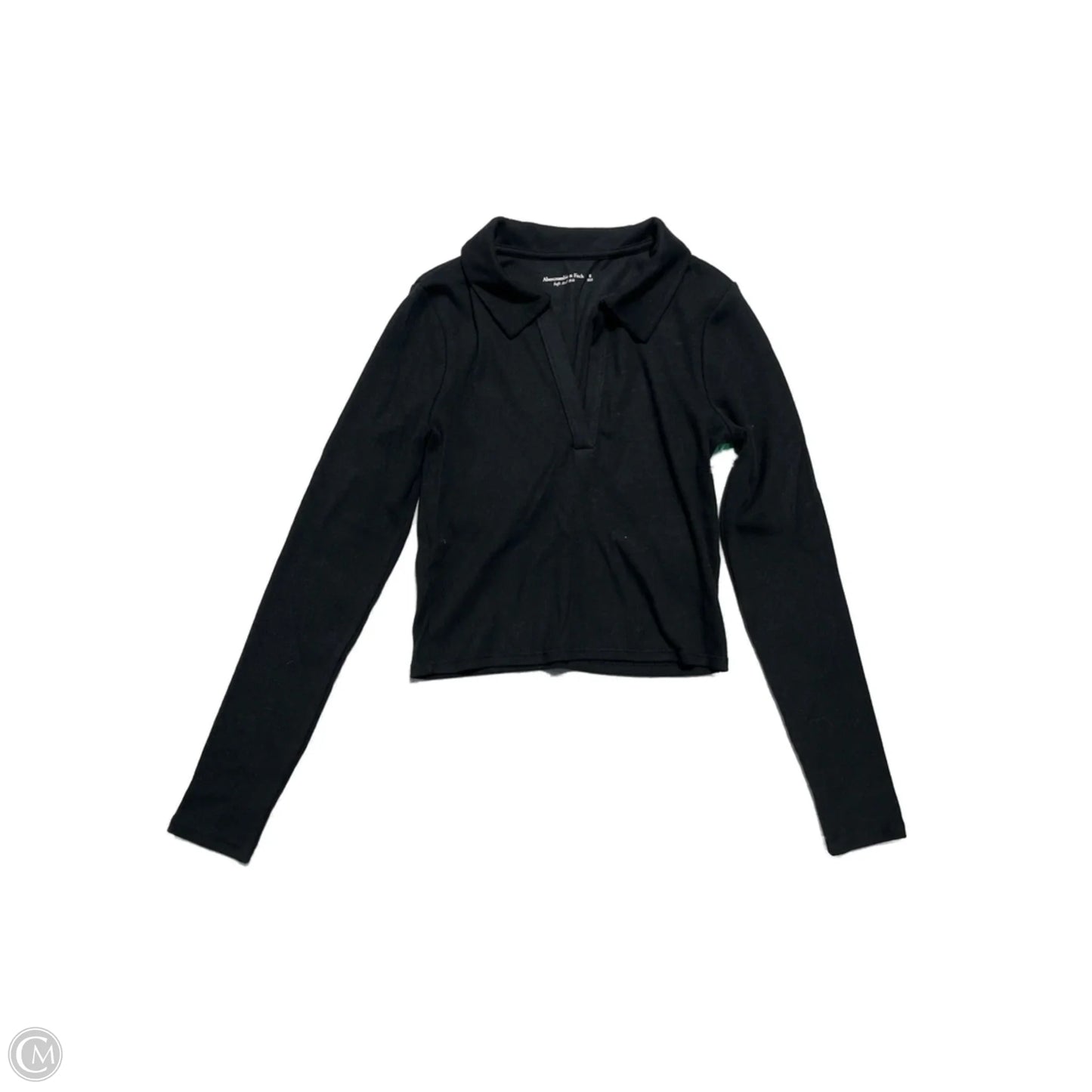 Top Long Sleeve By Abercrombie And Fitch In Black, Size: S