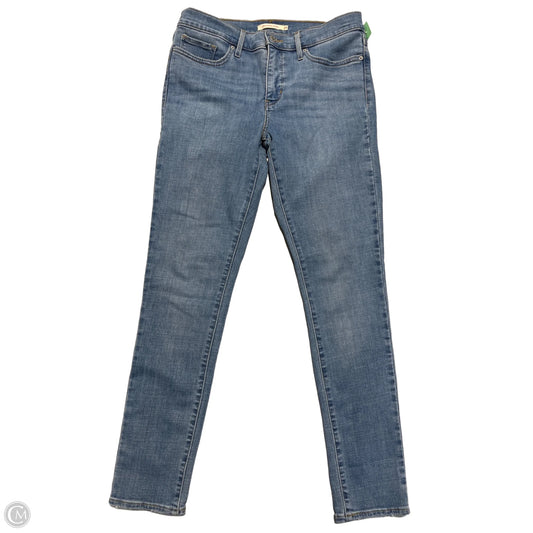 Jeans Skinny By Levis In Blue Denim, Size: 8