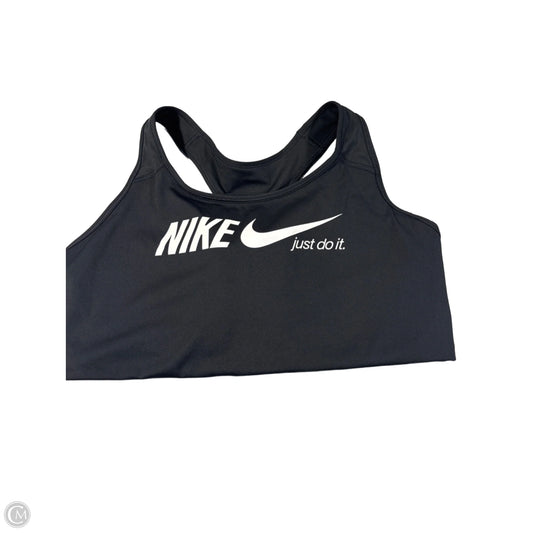 Athletic Bra By Nike In Black, Size: 2x