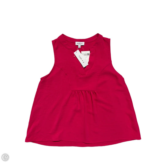 Top Sleeveless By Gilli In Pink, Size: L