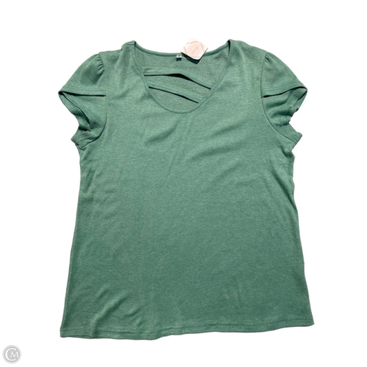 Top Short Sleeve By Cmc In Green, Size: M