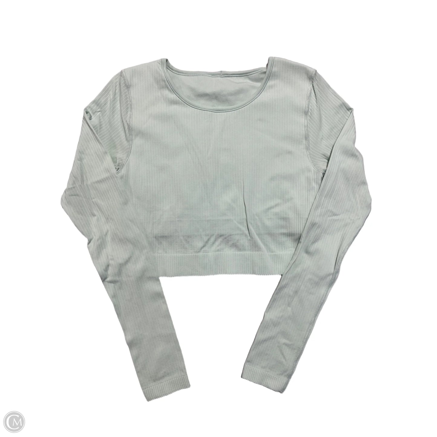 Athletic Top Long Sleeve Crewneck By Lululemon In Aqua, Size: L
