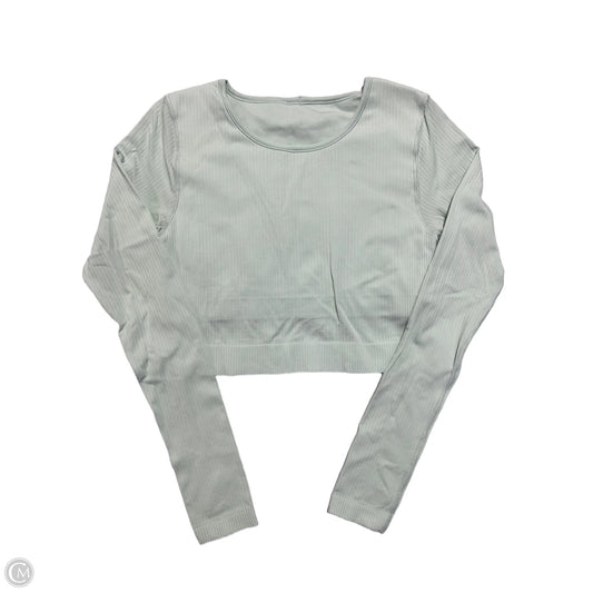 Athletic Top Long Sleeve Crewneck By Lululemon In Aqua, Size: L
