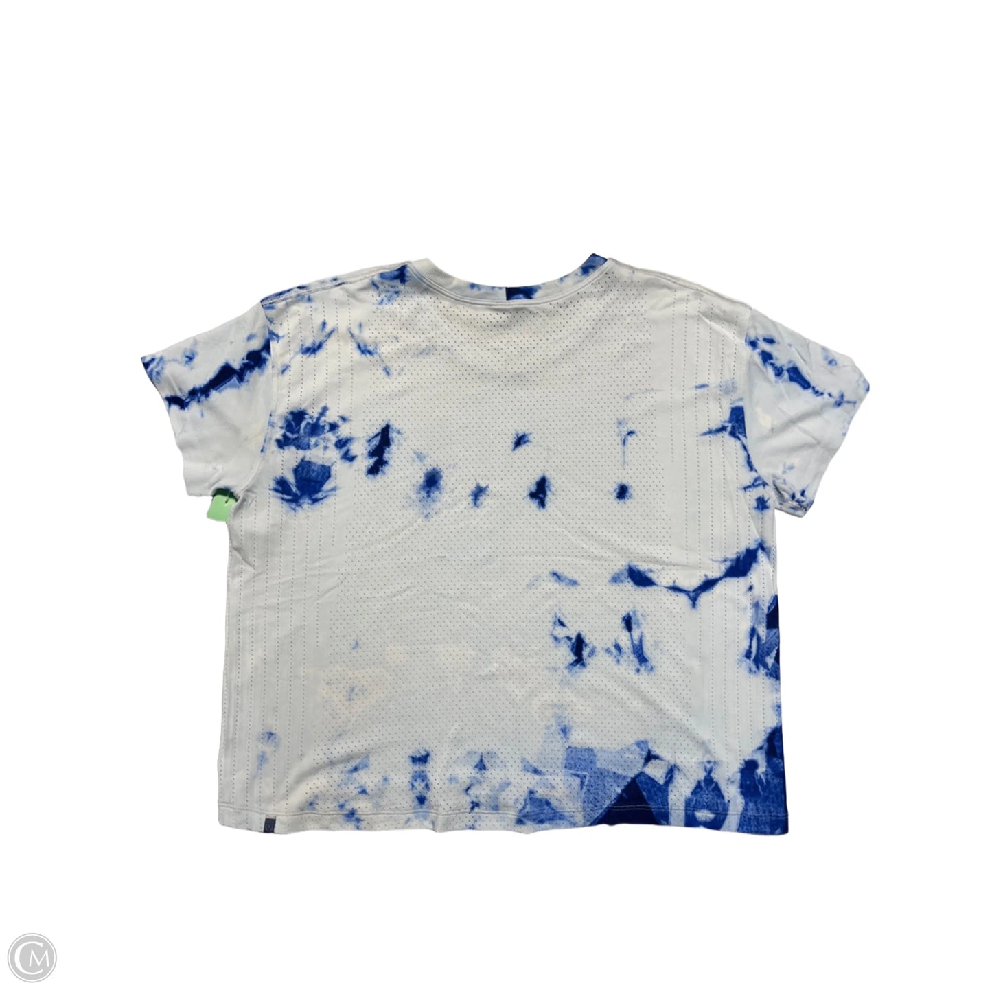 Athletic Top Short Sleeve By Lululemon In Tie Dye Print, Size: L