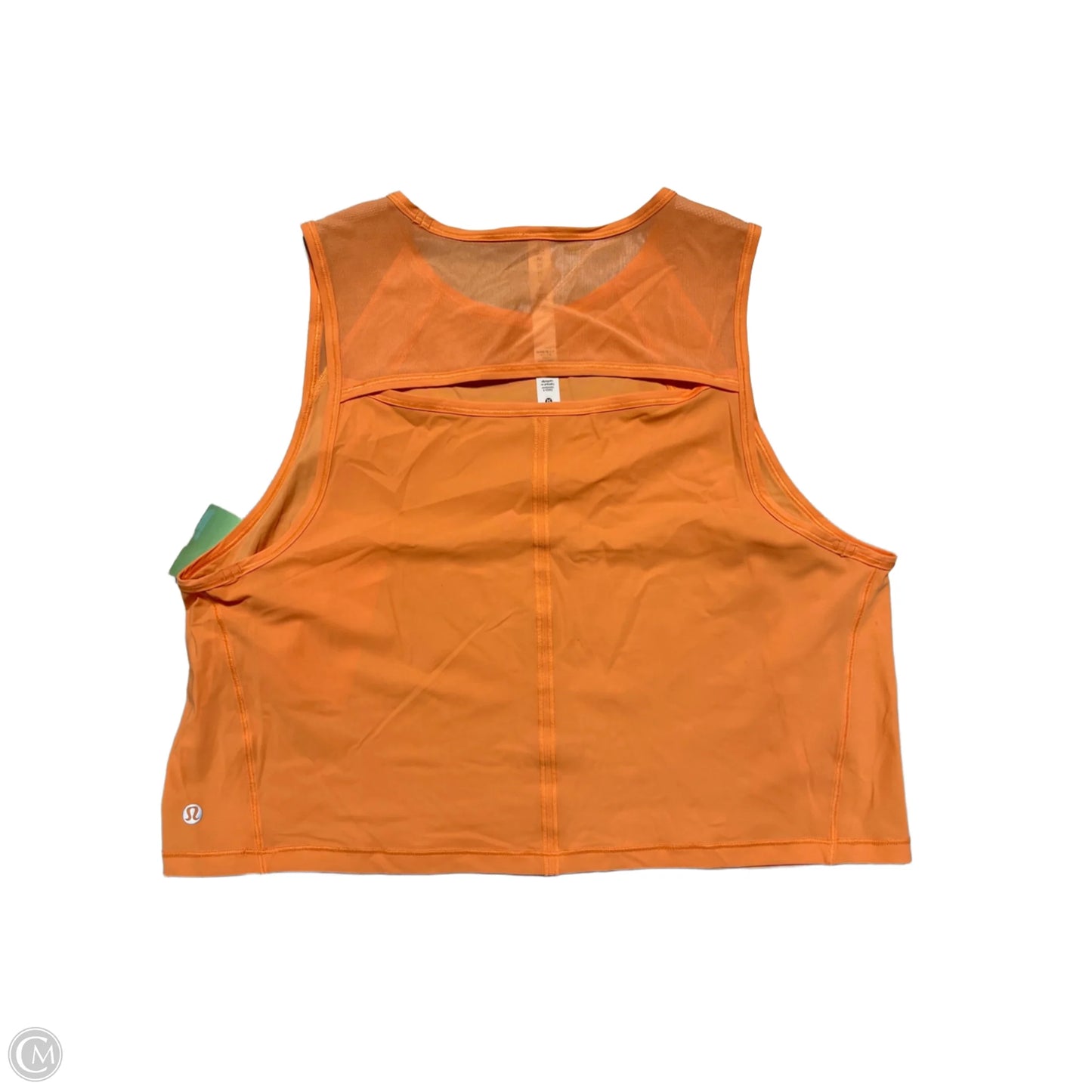 Athletic Tank Top By Lululemon In Orange, Size: L