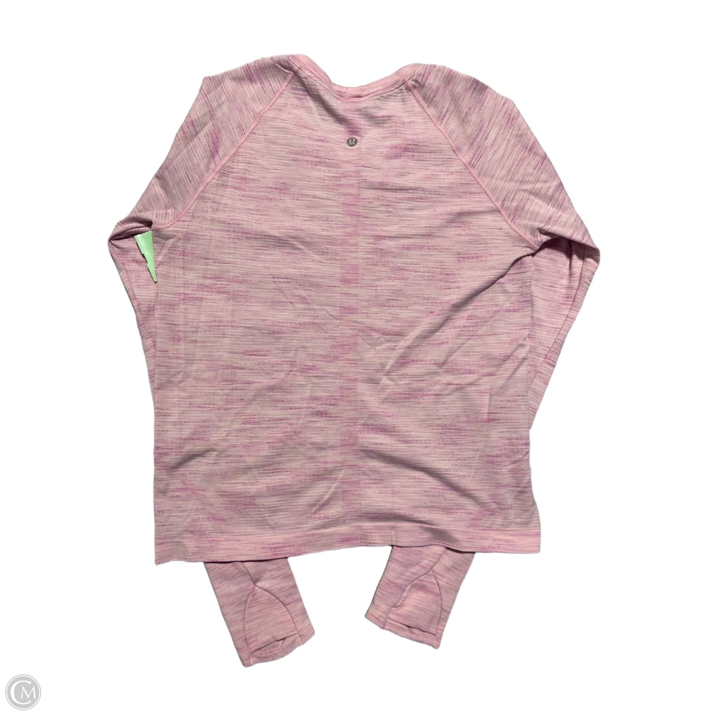Athletic Top Long Sleeve Crewneck By Lululemon In Pink, Size: L