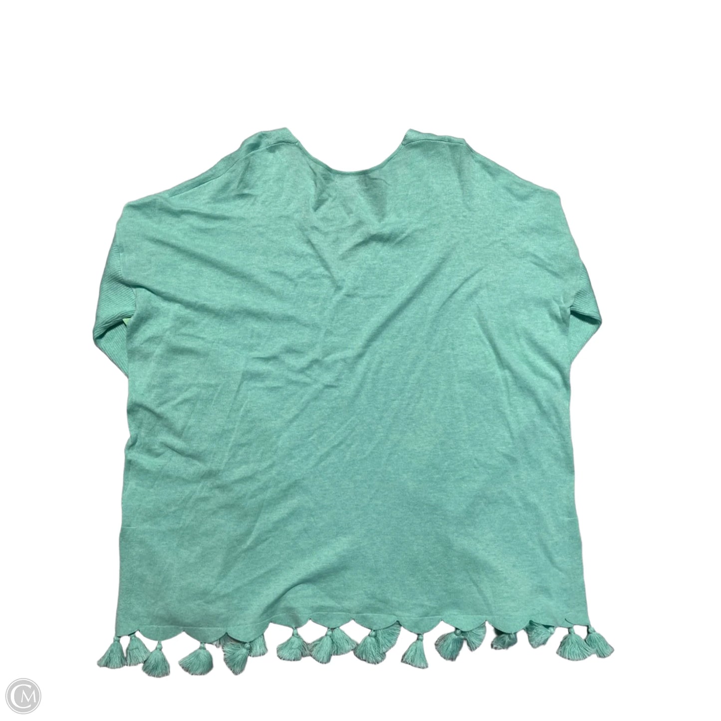 Top Long Sleeve Designer By Lilly Pulitzer In Aqua, Size: L