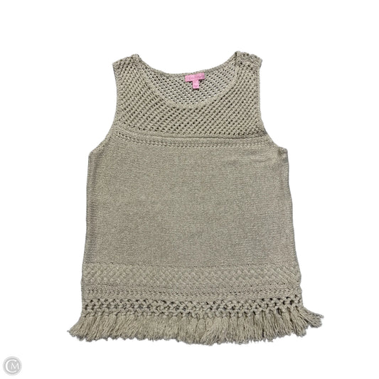 Tank Top Designer By Lilly Pulitzer In Cream, Size: L