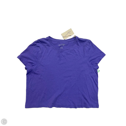 Top Short Sleeve Basic By Universal Thread In Purple, Size: L