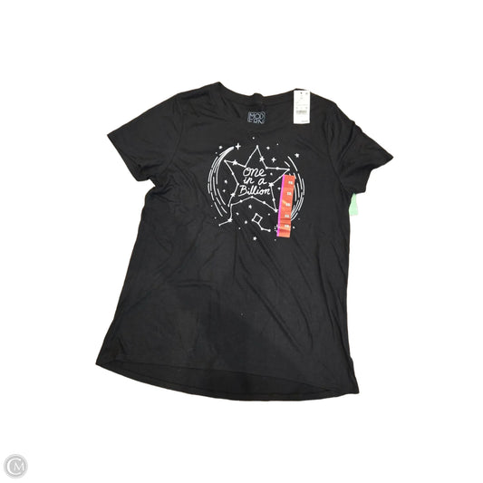 Top Short Sleeve Basic By Modern Lux In Black, Size: Xxl