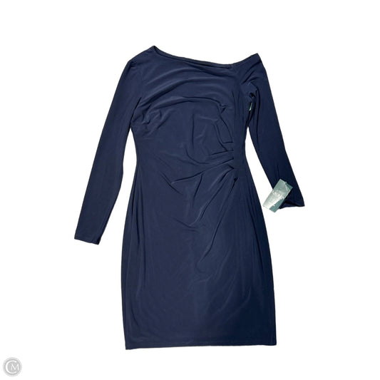 Dress Casual Midi By Lauren By Ralph Lauren In Navy, Size: 8