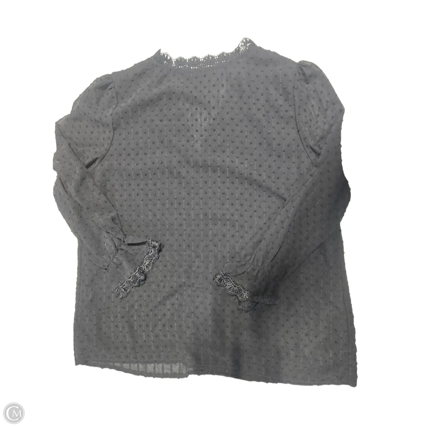 Blouse Long Sleeve By Cme In Black, Size: Xl