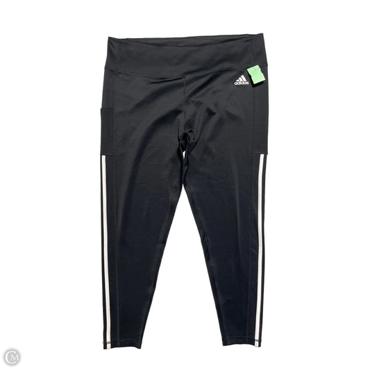 Athletic Capris By Adidas In Black, Size: Xxl