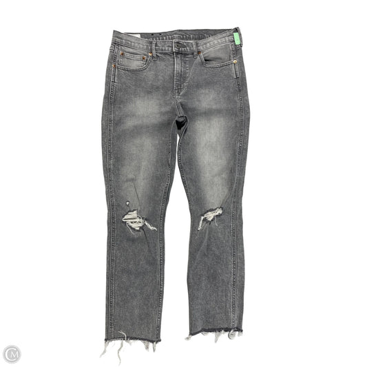 Jeans Straight By Gap In Grey, Size: 8