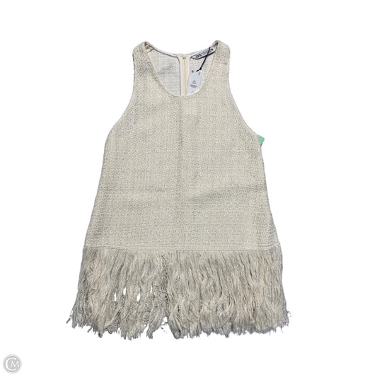 Top Sleeveless By Zara In Cream, Size: Xs