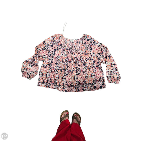 Top Long Sleeve By Wonderly In Pink, Size: 3x