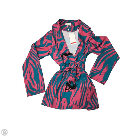 Blouse Long Sleeve By Cmb In Animal Print, Size: L