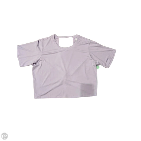 Athletic Top Short Sleeve By Fabletics In Purple, Size: L