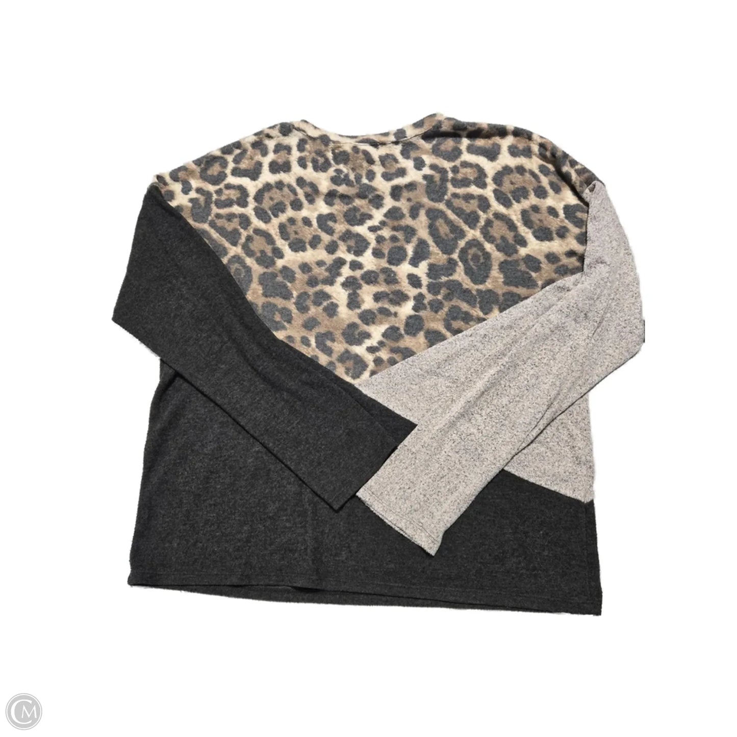 Top Long Sleeve Basic By Cme In Animal Print, Size: M