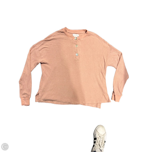 Top Long Sleeve By Lovers & Friends In Peach, Size: S