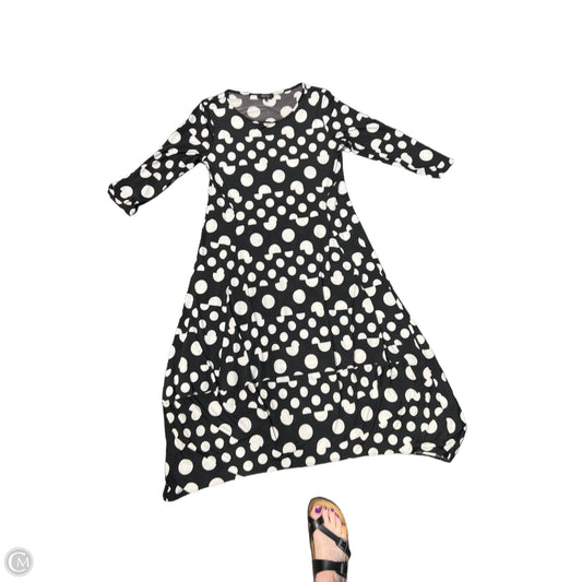 Dress Casual Midi By Comfy In Black, Size: M