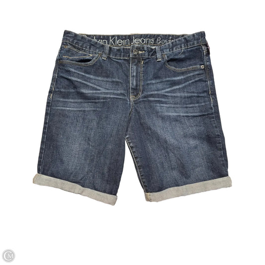 Shorts By Calvin Klein In Blue Denim, Size: 12