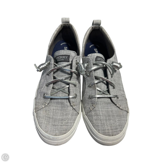 Shoes Flats By Sperry In Silver, Size: 8.5