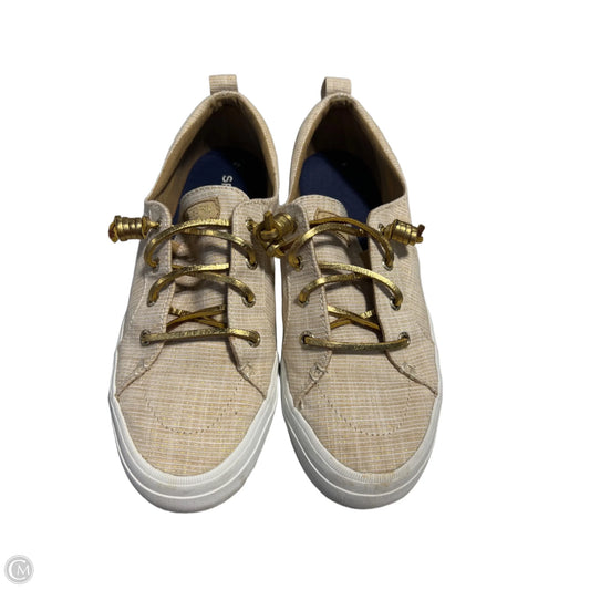 Shoes Flats By Sperry In Gold, Size: 8.5