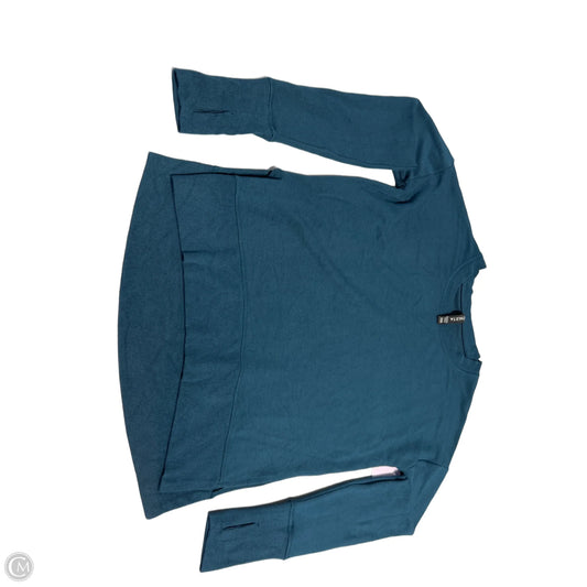 Top Long Sleeve By Athleta In Teal, Size: Xxs
