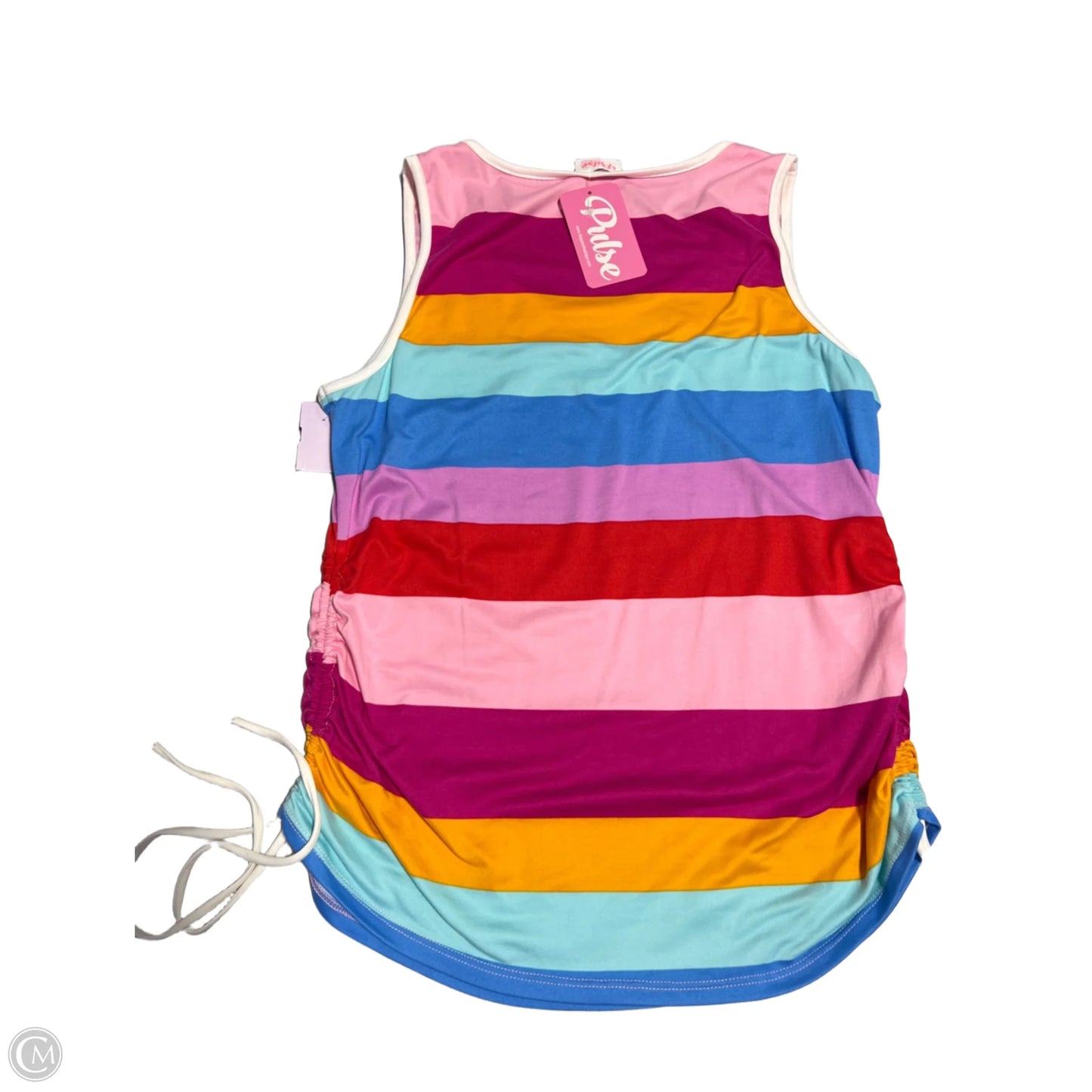 Top Sleeveless By Cmc In Multi-colored, Size: L